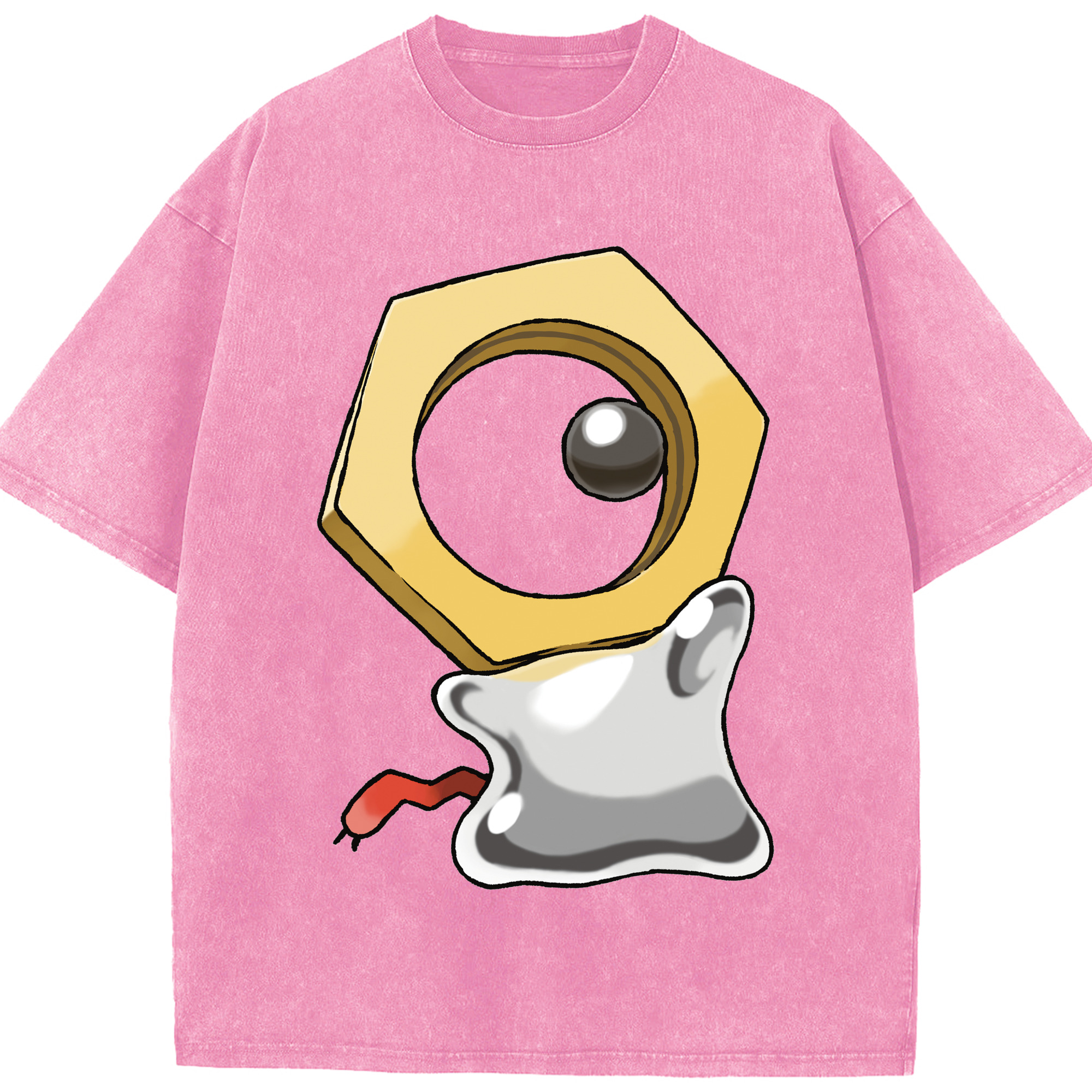 （画像用） ポケットモンスター Pokémon 綿100% ヴィンテージ風 半袖Tシャツ（フロントプリント）